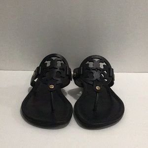 Tory Burch Miller Leather sandals Size 7M Black